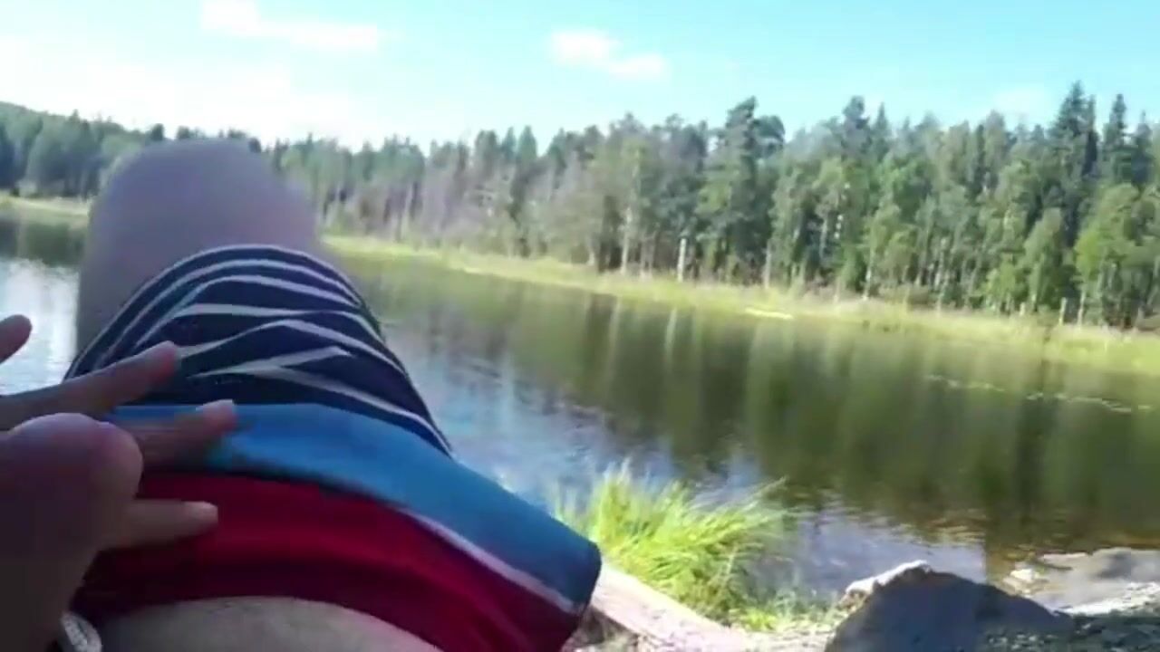 Outdoor Lake - Free Real pair have risky outdoor sex next to a lake Porn Video