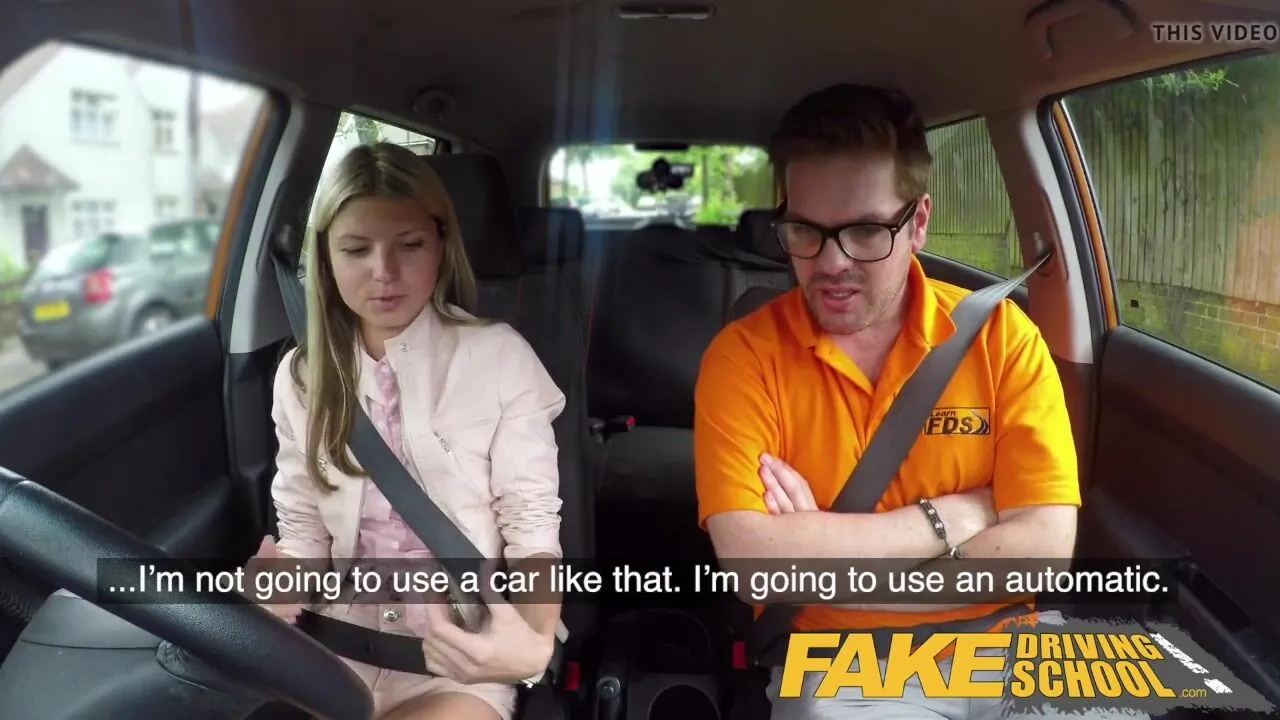 Free Fake Driving School Hawt and lonely blond Russian screwed Porn Video