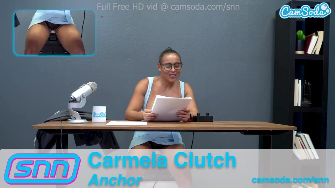 Free SNN Anchor Carmela Grasp Masturbates during the time that giving the  news Porn Video