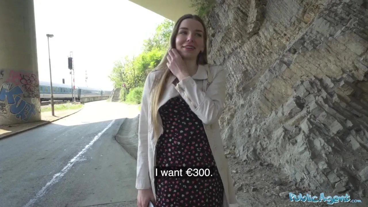 Free Public Agent - Youthful Ukrainian hotty awaiting to meet allies  assents to have sex outside on camera with large ramrod stranger Porn Video