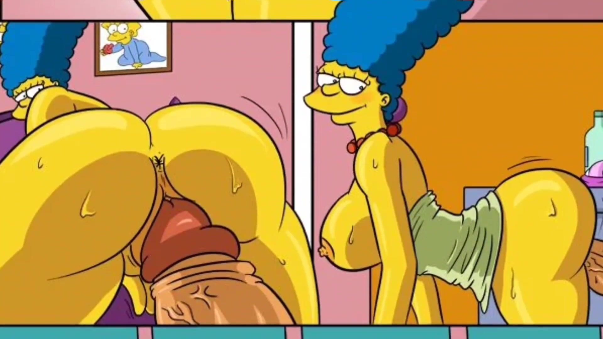 Bart simpson+lisa simpson+marge simpson big ass hentai