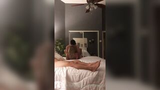 Double permeating a large tit hotwife with her spouse