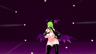 Morrigan Seniorita - HIKS MMD - Green Hair Color Edit Smixix