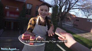 Public Agent Oriental Playgirl Luna Truelove Suggests Her Cream Cakes for a Creampie