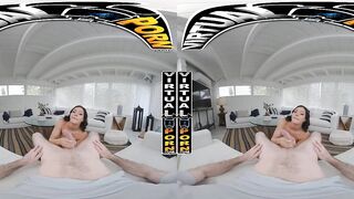 VIRTUAL PORN - Demi Diveena Lazily Pushes Her Stepson's Girthy Dong & Warmups Her Constricted Anal opening