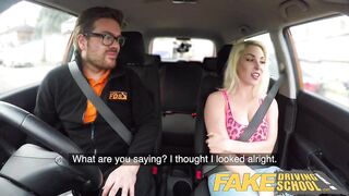 Fake Driving School Breasty lascivious golden-haired needs weenie