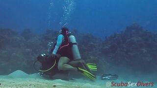 SCUBA Sex in a Miniskirt by a Marvelous Coral Reef